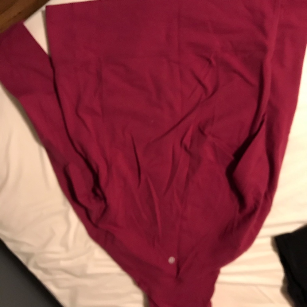 Pink Lululemon origami zip up jacket.